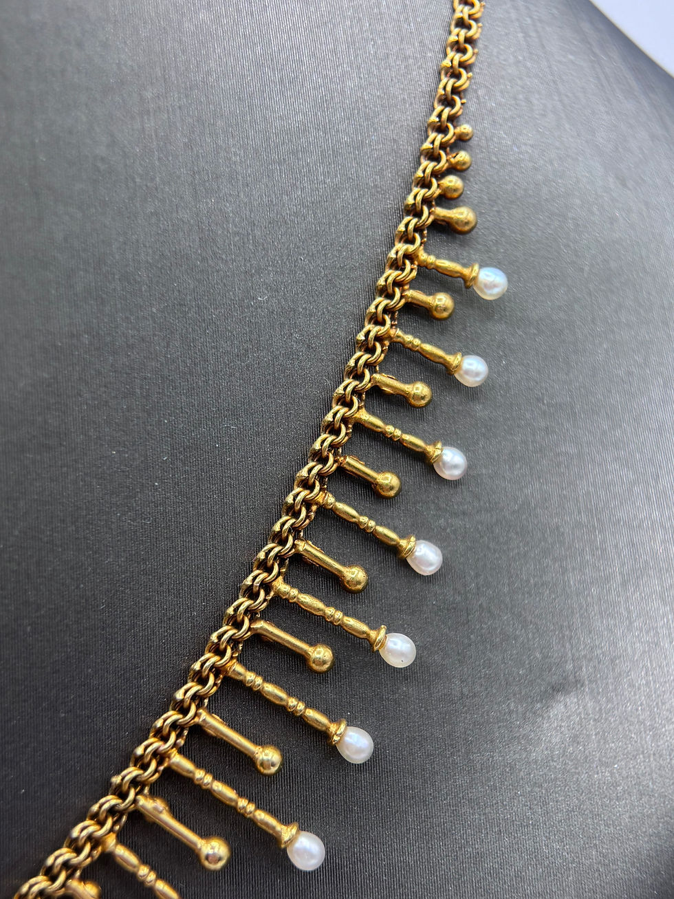 Thumbnail: 14KYG 9.3 G Natural Pearl Necklace
