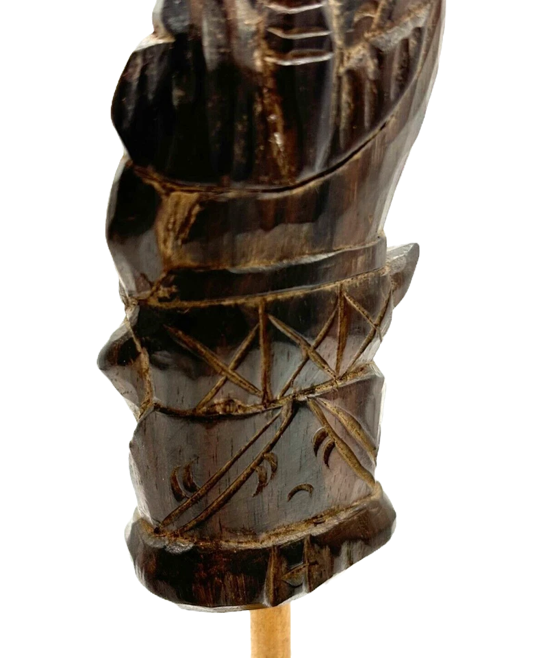 Thumbnail: 20th Century Bali Wood Keris Handle Demon