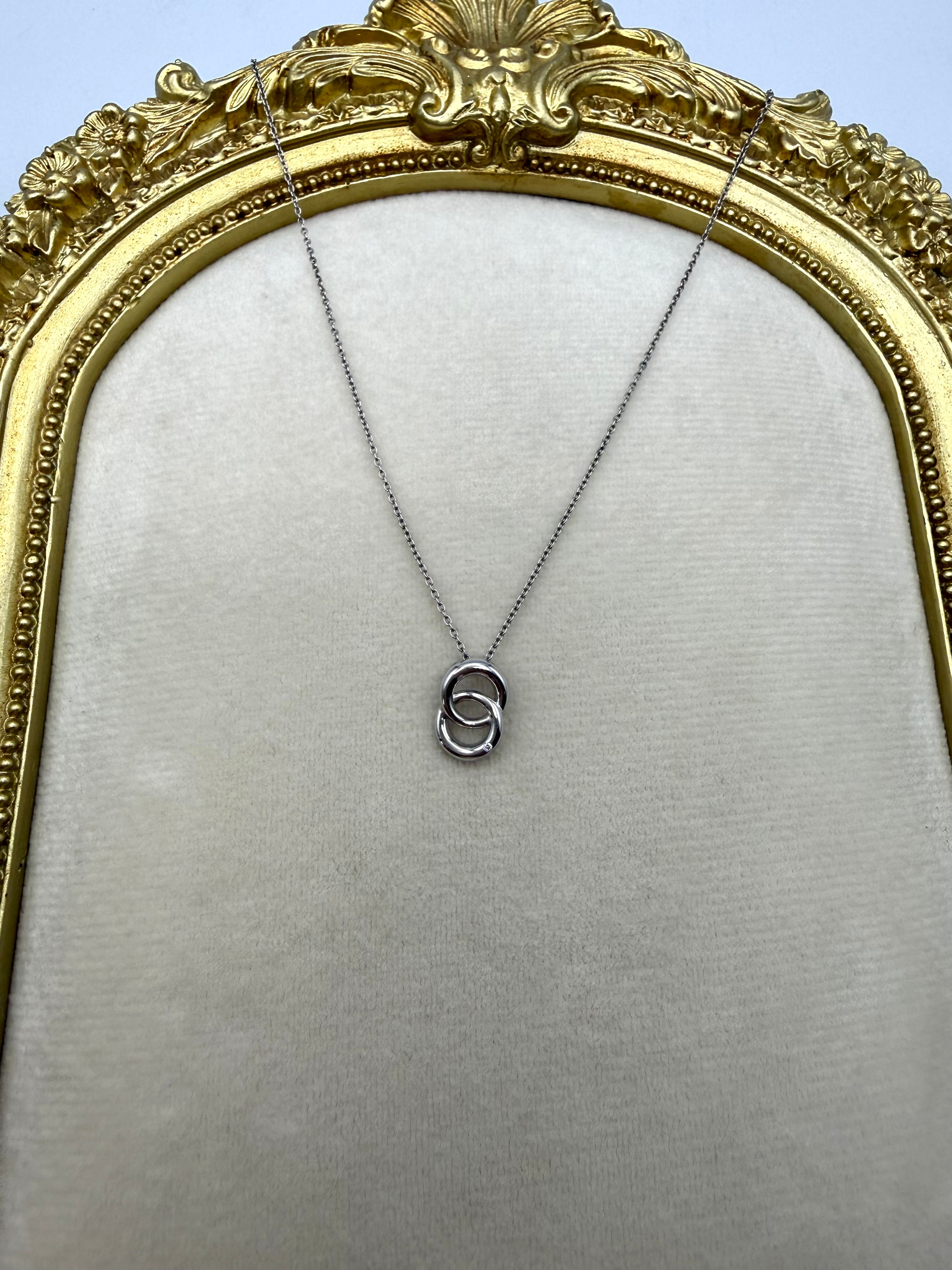 Sterling Silver .06ct Diamond Necklace