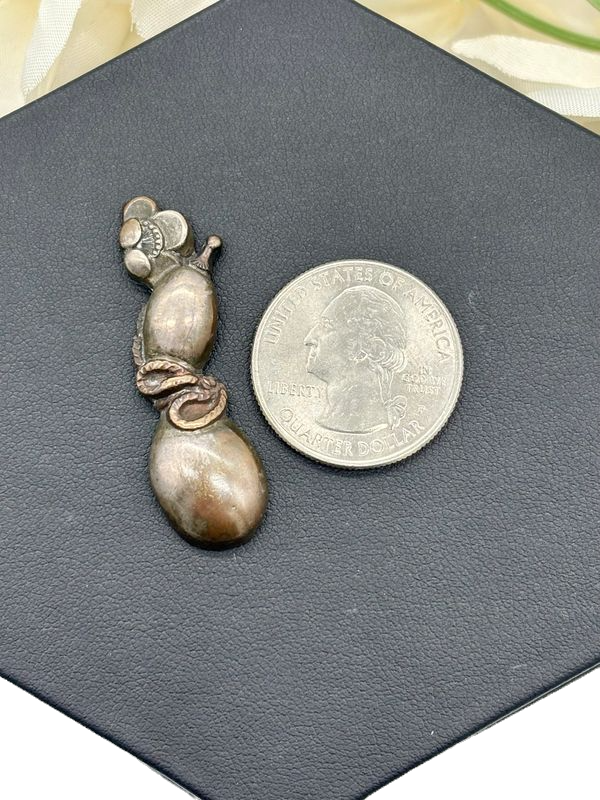 Thumbnail: 19th Century Menuki w/ Fruit Eggplant