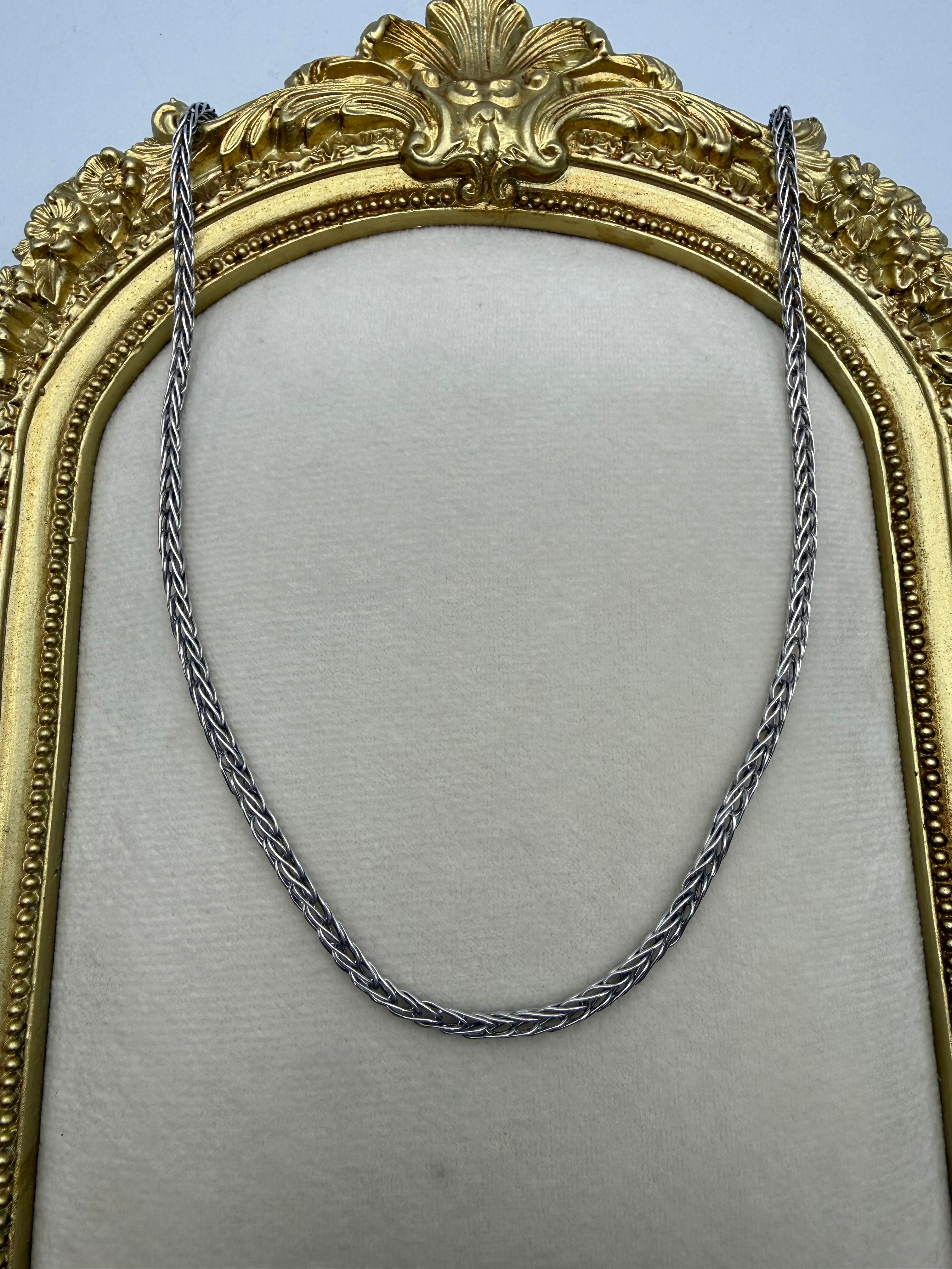 Sterling Silver Wheat Chain