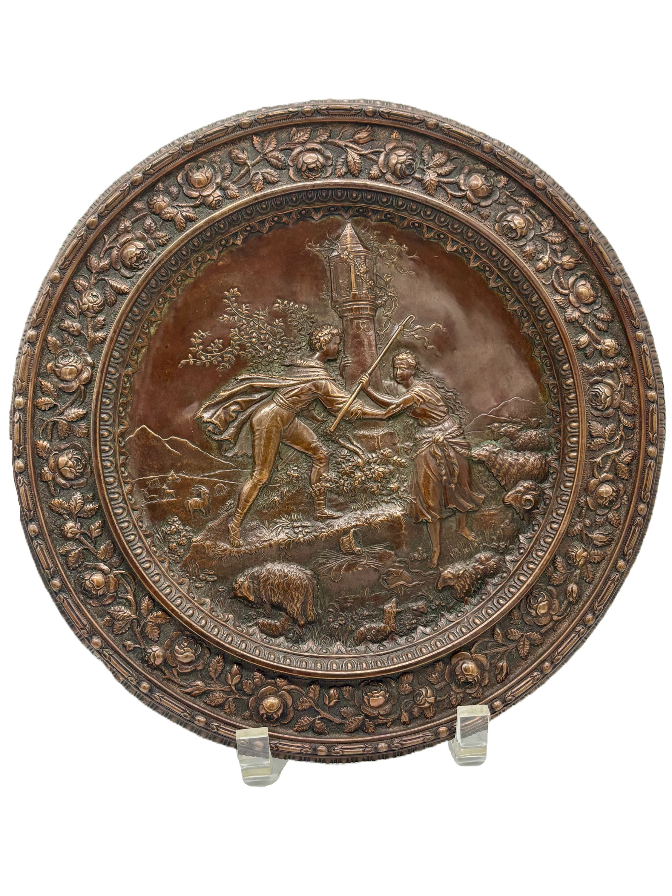 Repoussé Plate Allegory of Christ Frailities