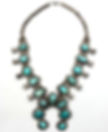 Thumbnail: Native American Turquoise Necklace Sterling Silver Blossom Navajo Vintage