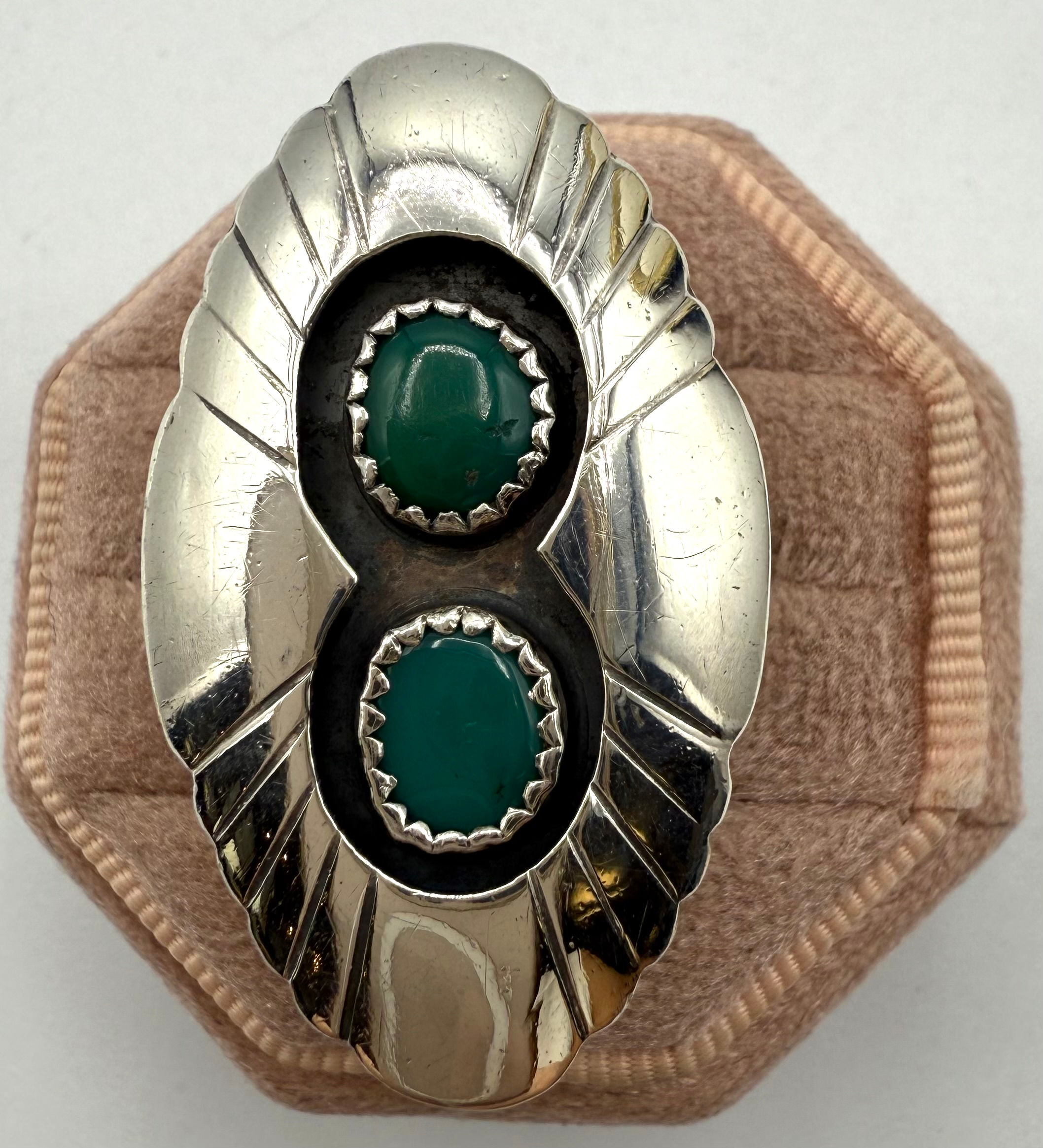 Sterling Silver Green Turquoise Ring