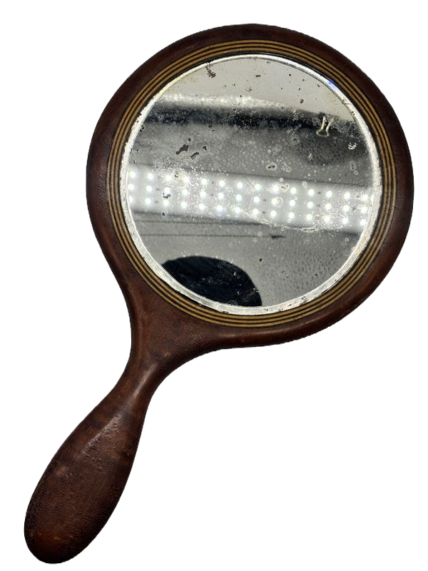 Thumbnail: Art Nouveau Wooden Marquetry Mirror