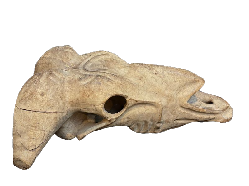 Thumbnail: Wooden Animal Skull 22" X 9"