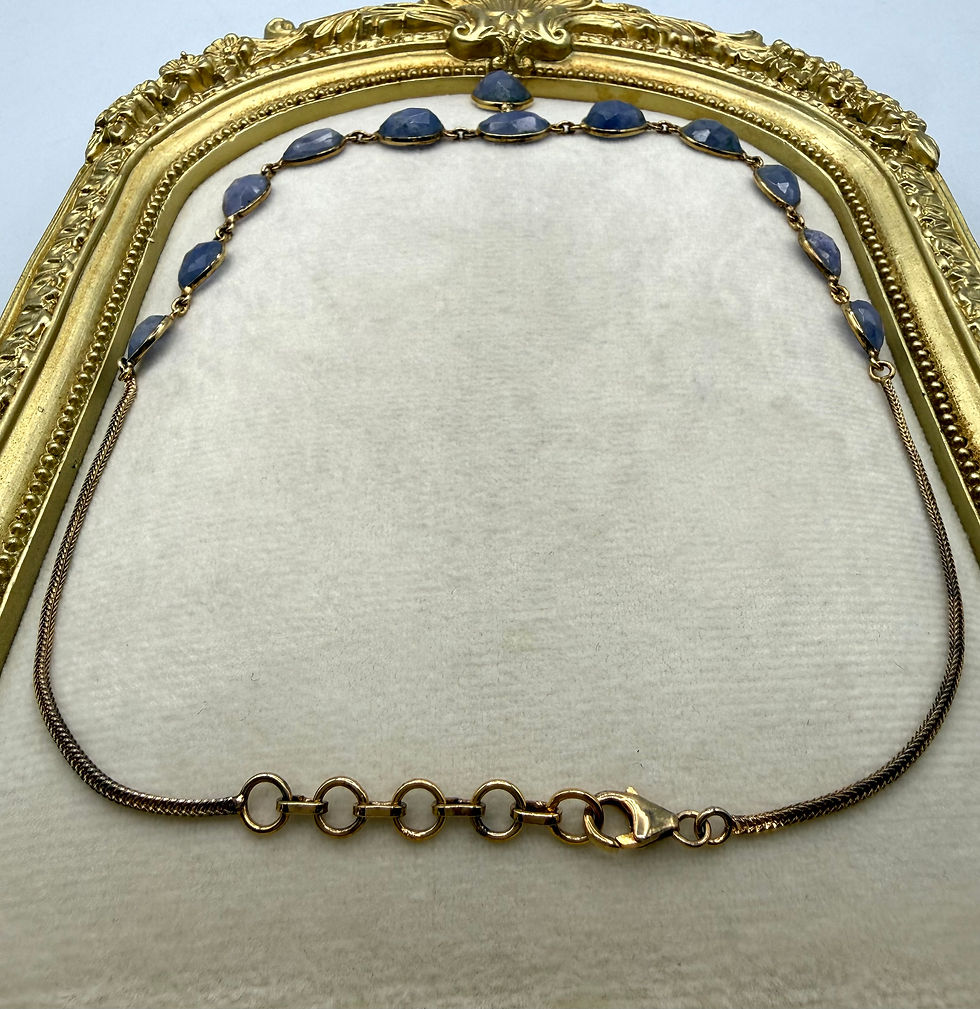 Thumbnail: Sterling Silver/ Gold Plated Amethyst Necklace