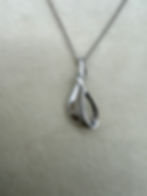 Thumbnail: Sterling Silver 0.06ct Diamond Necklace