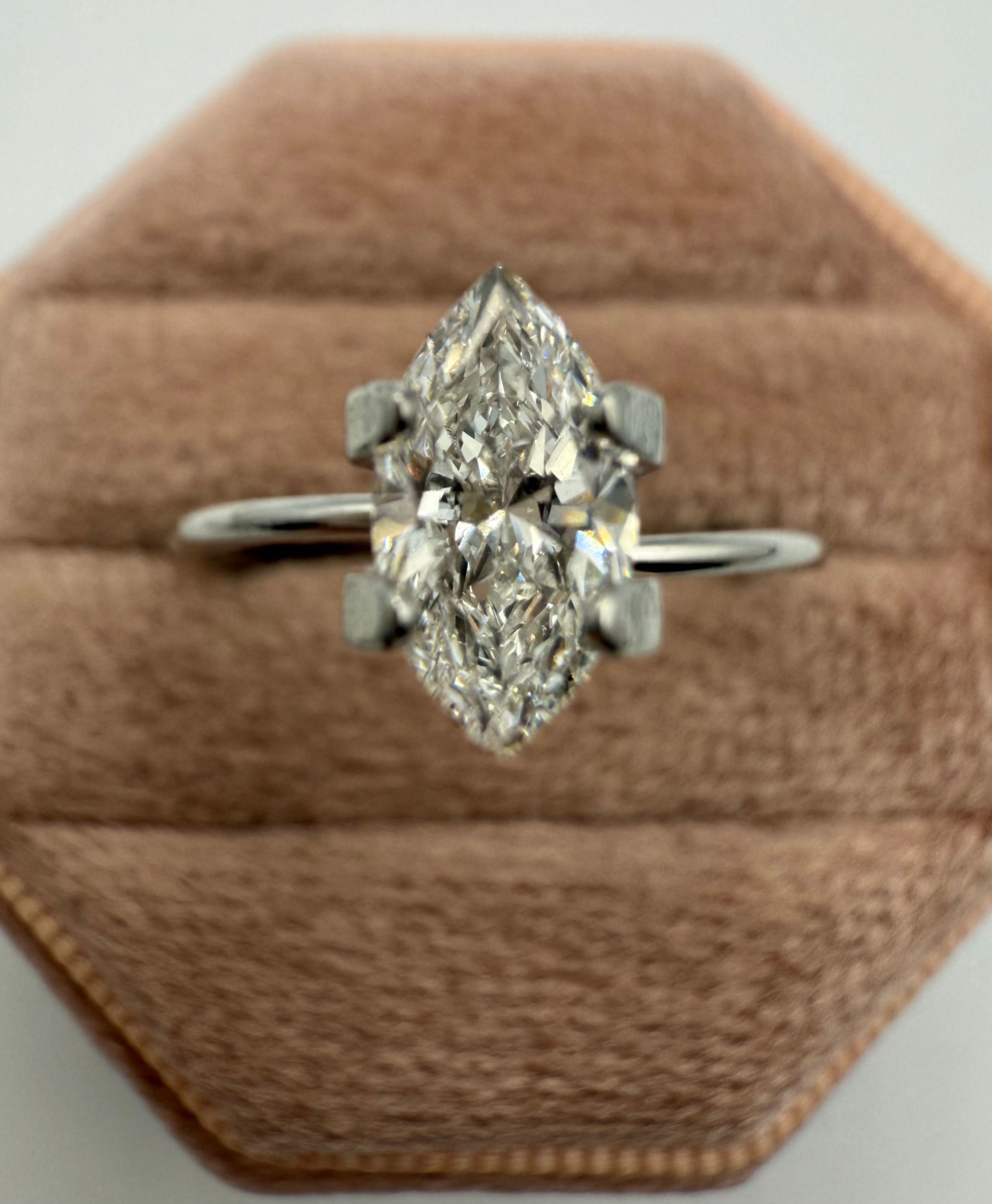 0.66ct F-VS2 Marquise Cut Loose Diamond