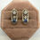 Thumbnail: Platinum/ 14 Karat .08ctw Diamond & .32ct Montana Sapphire Earrings
