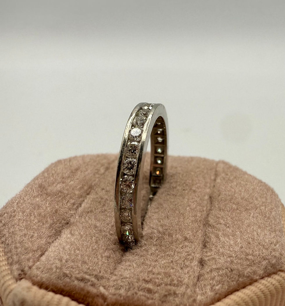Thumbnail: Platinum 1.50ctw Diamond G-H/SI Eternity Band