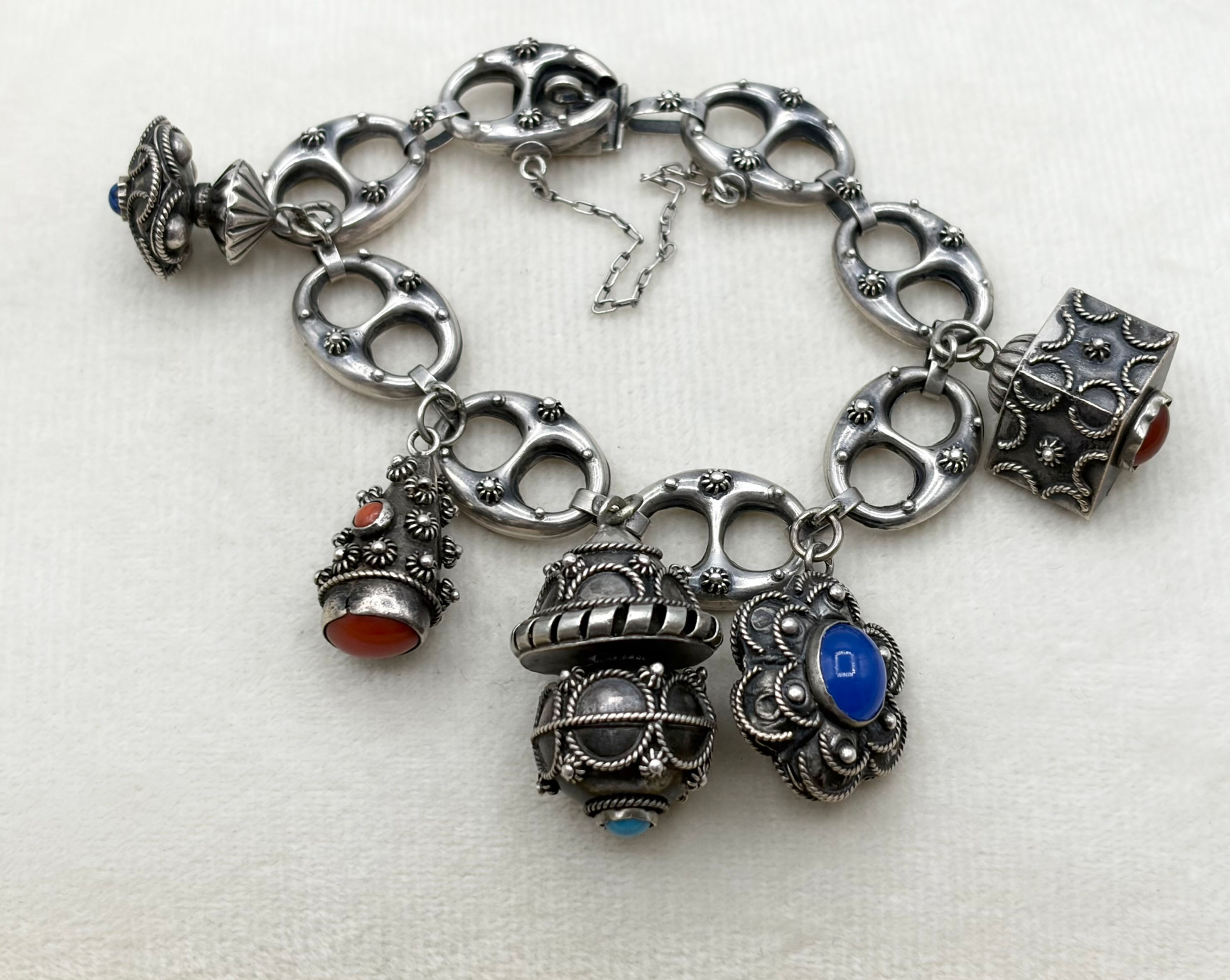 .800 Silver Charm Bracelet