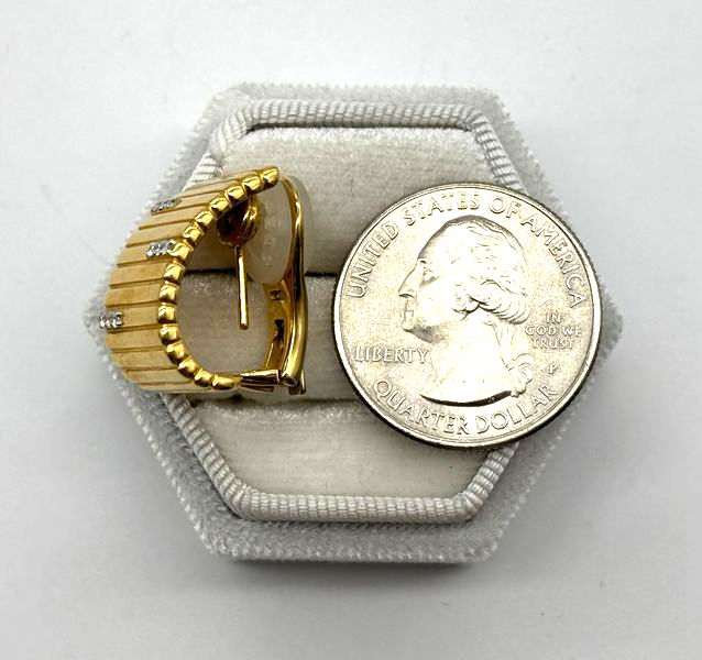 Thumbnail: 18KYG Roberto Coin .22CTW Diamond Earrings