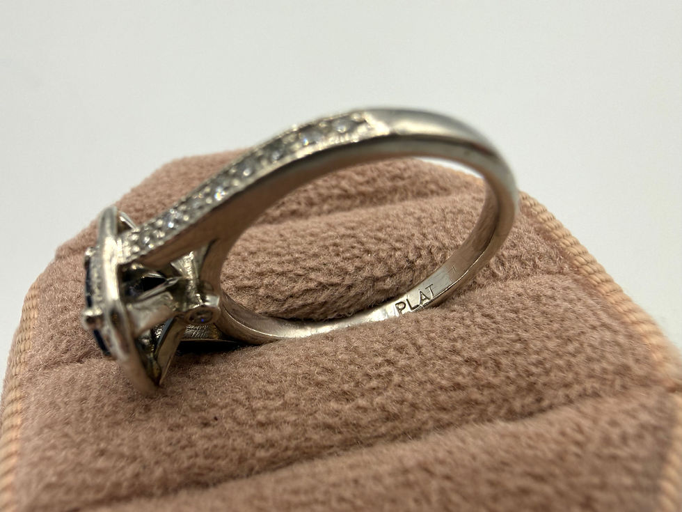 Thumbnail: Platinum .51ct Spinel & .25ctw Diamond Ring