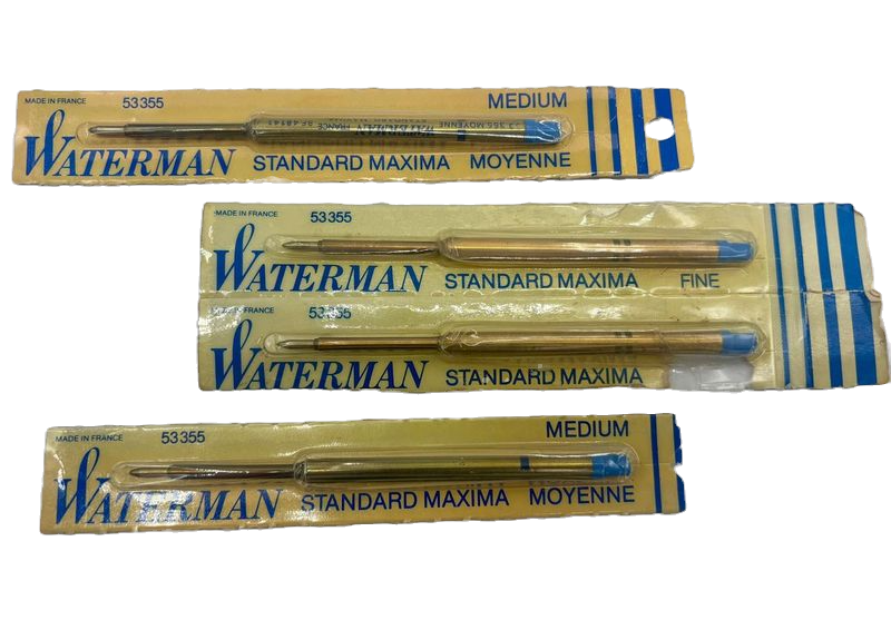 Thumbnail: WATERMAN Unopened Fine and Medium Ink Rechargers Blue + Pen Case