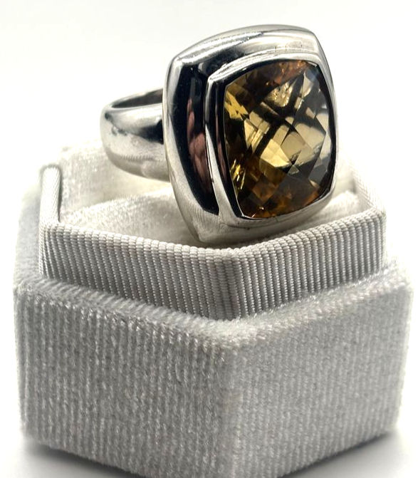 Thumbnail: Share Sterling Large Citrine Ring