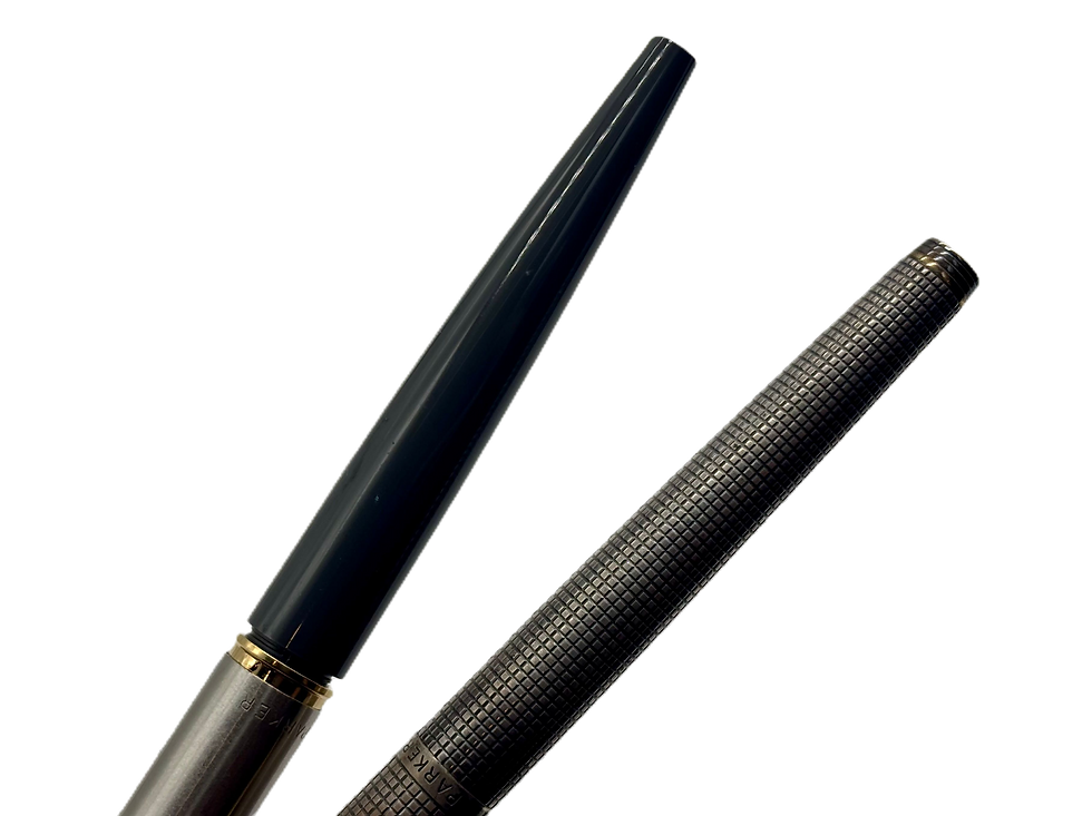 Thumbnail: Parker 75 Cisele SS 14k Nib and Parker 45 Fountian Pen