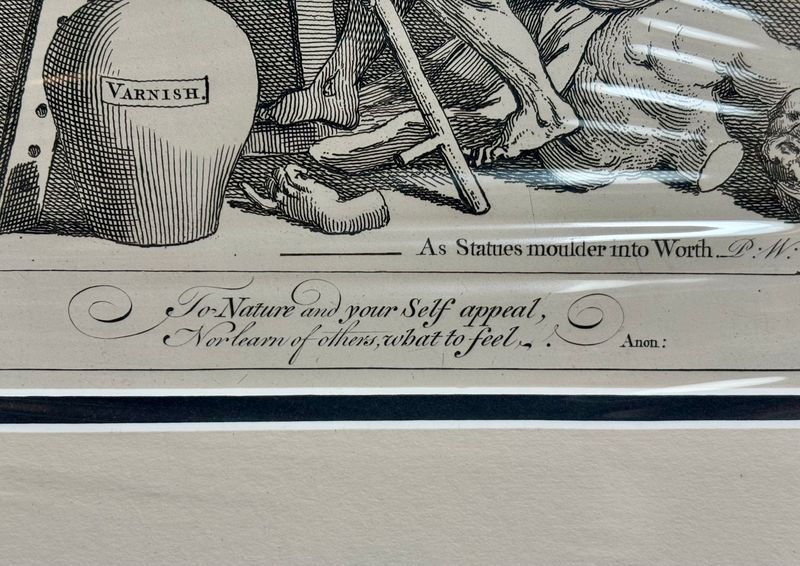 Thumbnail: 2 Prints William Hogarth Time Smoking A Picture and The Reward of Cruelty