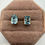 Thumbnail: 14 Karat Yellow Gold Blue Topaz Studs