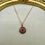 Thumbnail: 14 Karat Yellow Gold Synthetic Ruby Pendant