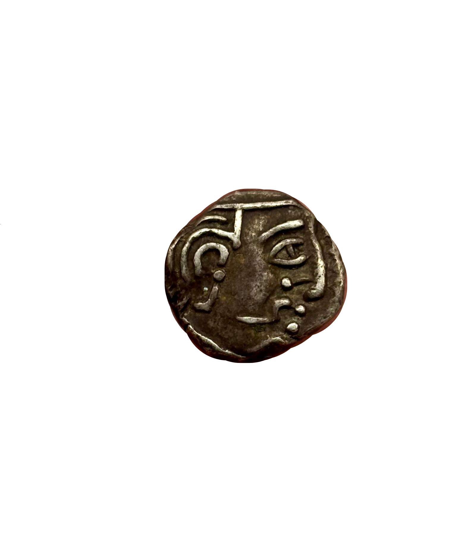 Ancient Western Satraps Kingdom 100-400 C.E Silver Drachma Coin