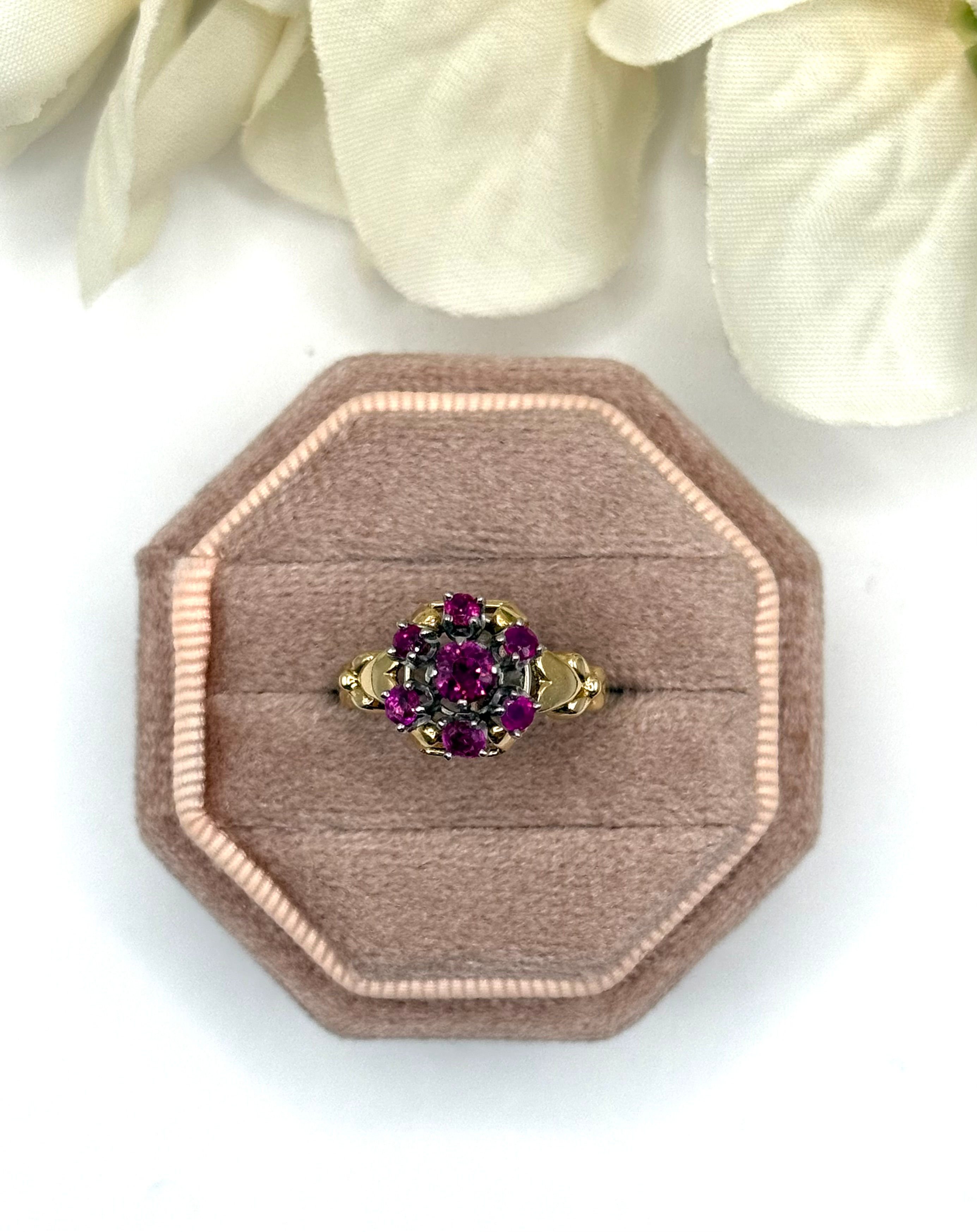 14 Karat Yellow Gold Ruby Ring