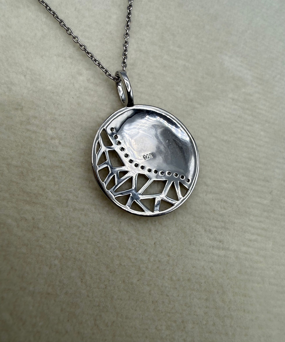 Thumbnail: Sterling Silver 0.75ctw Diamond Necklace