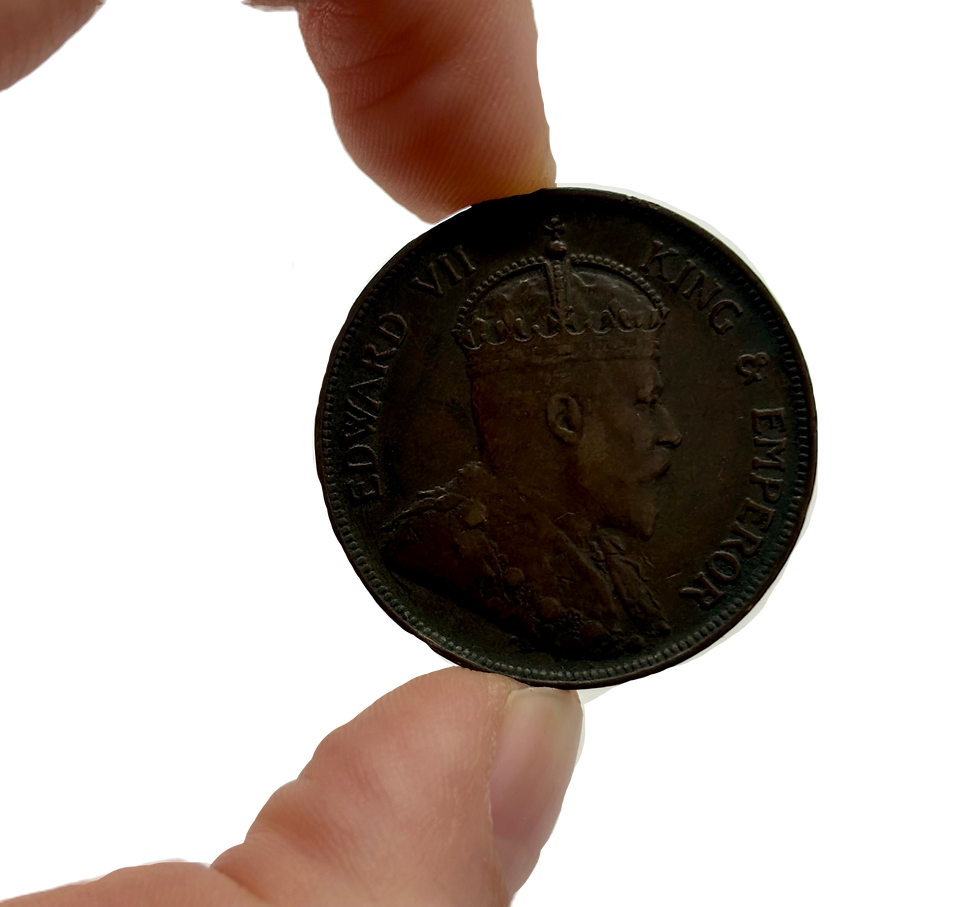 Thumbnail: 1904 British Honduras 1 Cent Coin Edward VII 50,000 Mintage