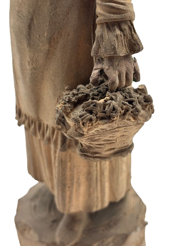 Thumbnail: Share 19th/20th C. Terracotta Woman French European Folk Art Eugene Blot Style