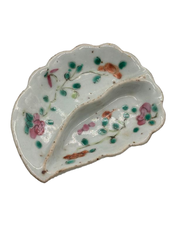 Thumbnail: Chinese Porcelain Famille Rose Brush Dish 19th/20th Century