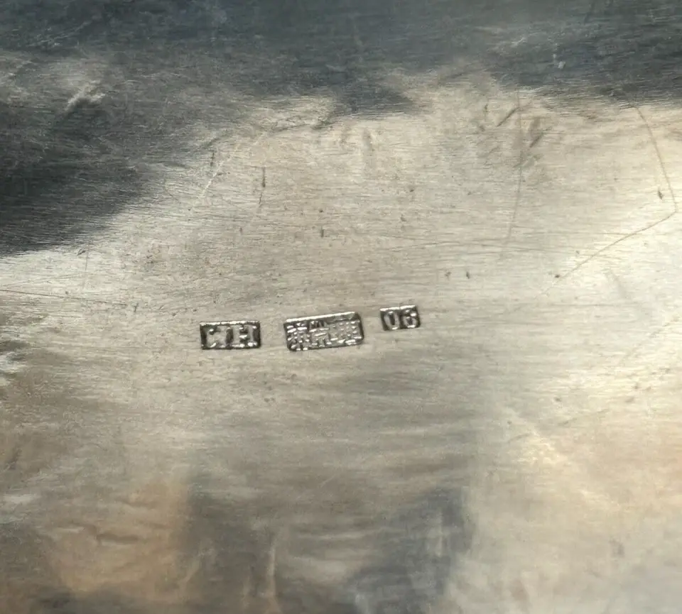 Thumbnail: Pair Wang Hing Galleried Fan Shape Trays