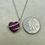 Thumbnail: Sterling Silver Created Ruby & White Topaz Necklace