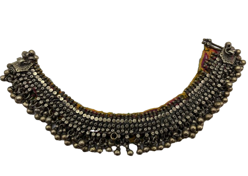 Thumbnail: Afghan Tribal Silver Anklet 19th Century