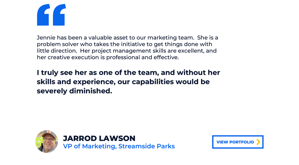 Jarrod Lawson Streamside Parks testimonial