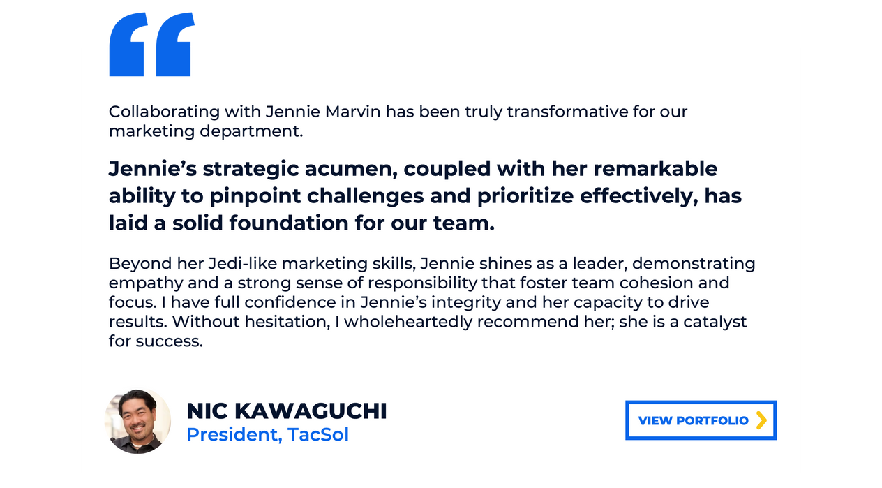 Nic Kawaguchi TacSol testimonial