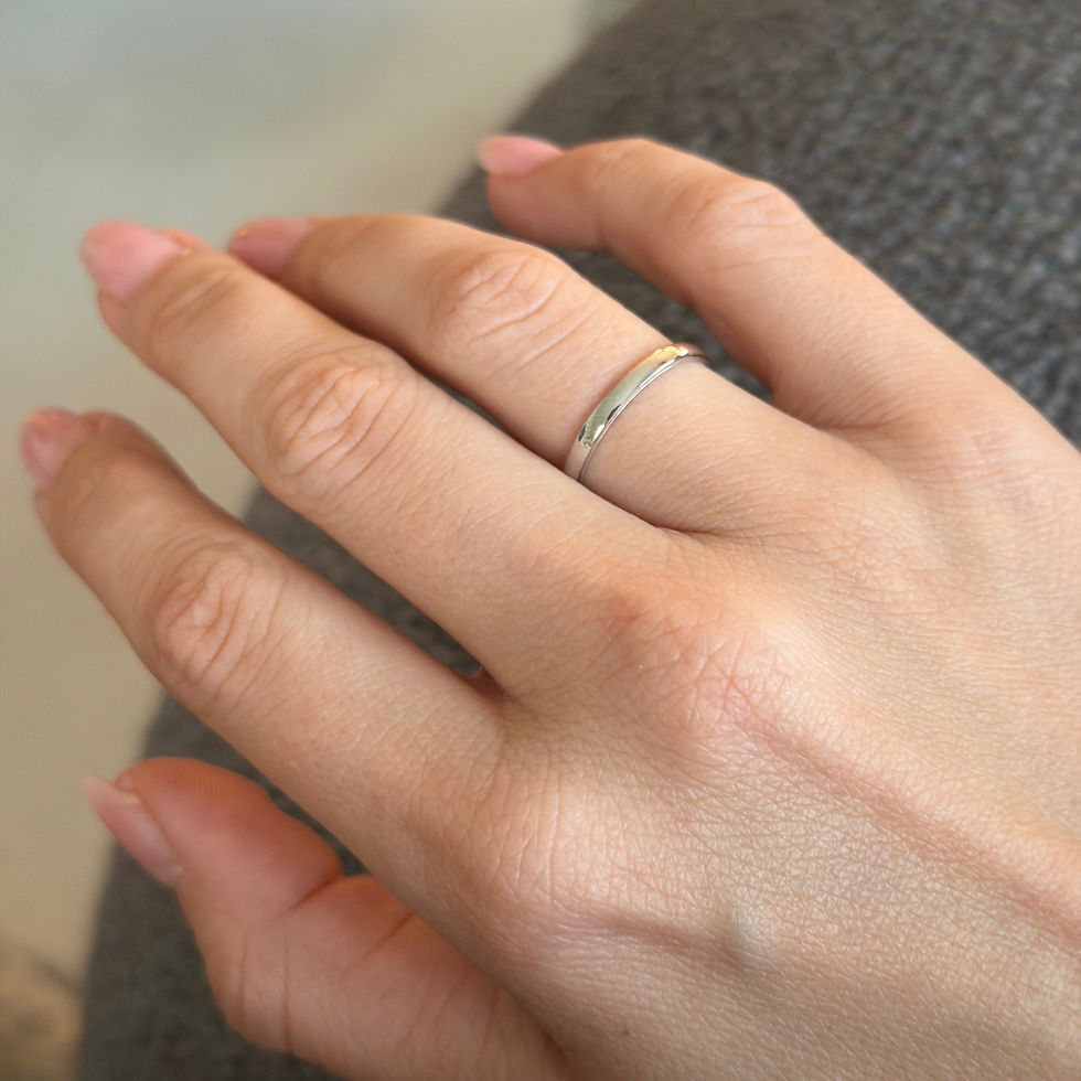 Miniaturbild: Alliance en Or Blanc 14K - 2mm