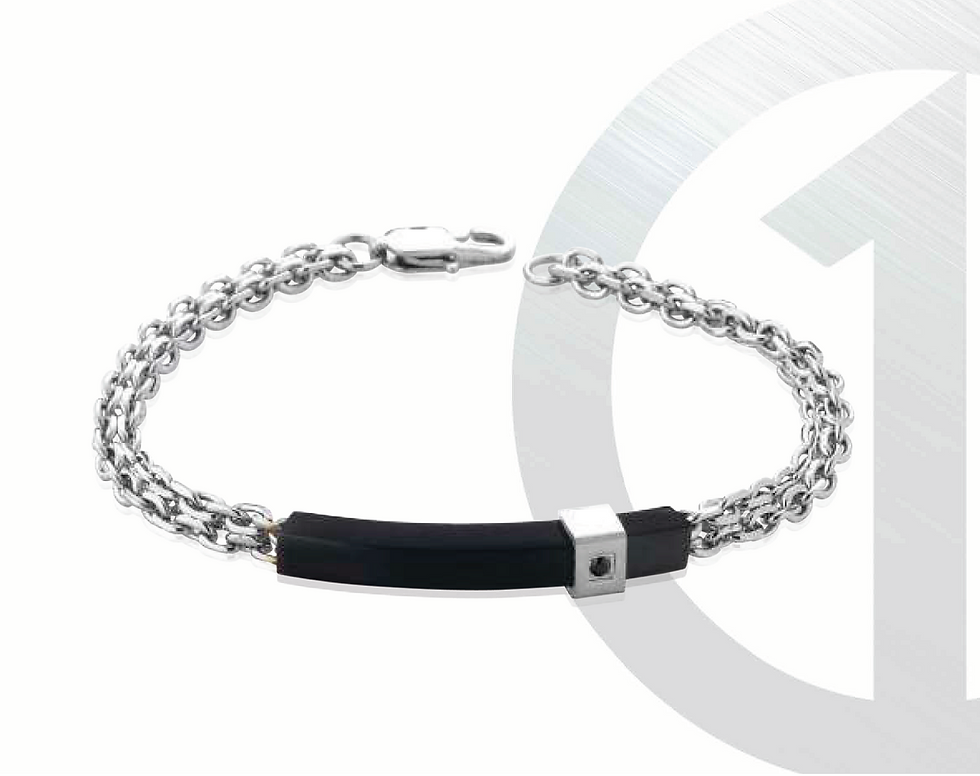 Thumbnail: Bracelet en Acier avec Zirconia