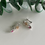 Thumbnail: Boucles d'oreilles en Or Blanc et Rose 14K avec Diamants et Rubis