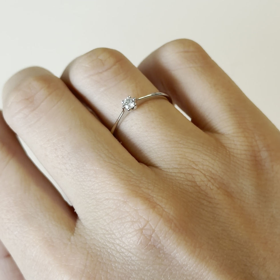 Miniaturbild: Bague de fiançailles en Or Blanc