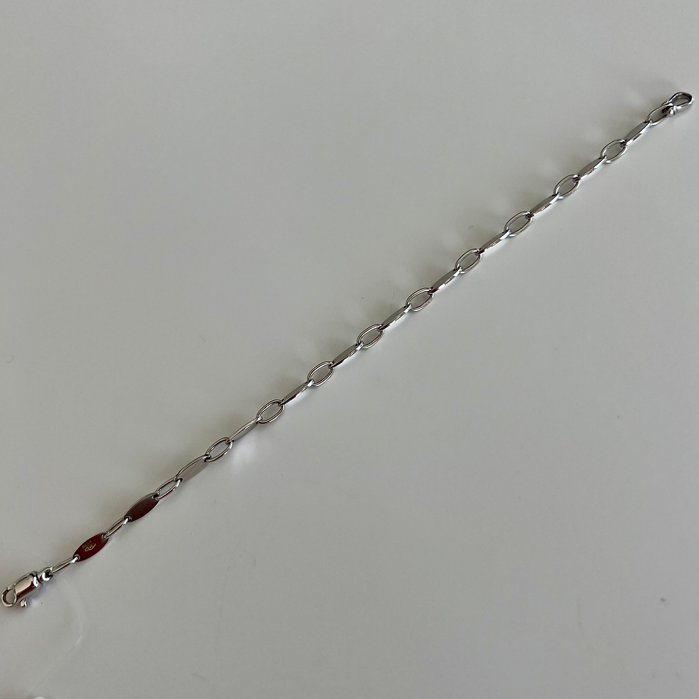 Miniature : Bracelet en Or Blanc 9K