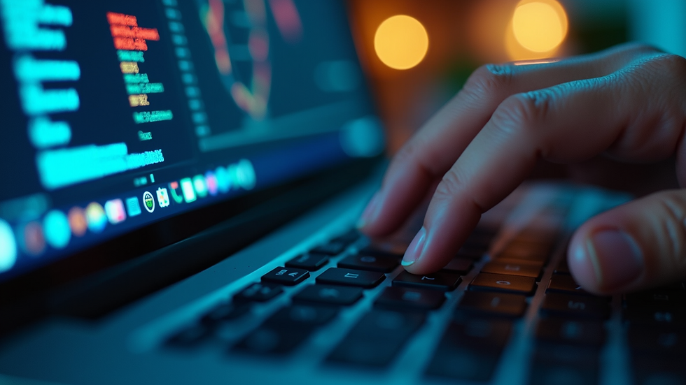 Close-up view of a cybersecurity software interface on a laptop screen
