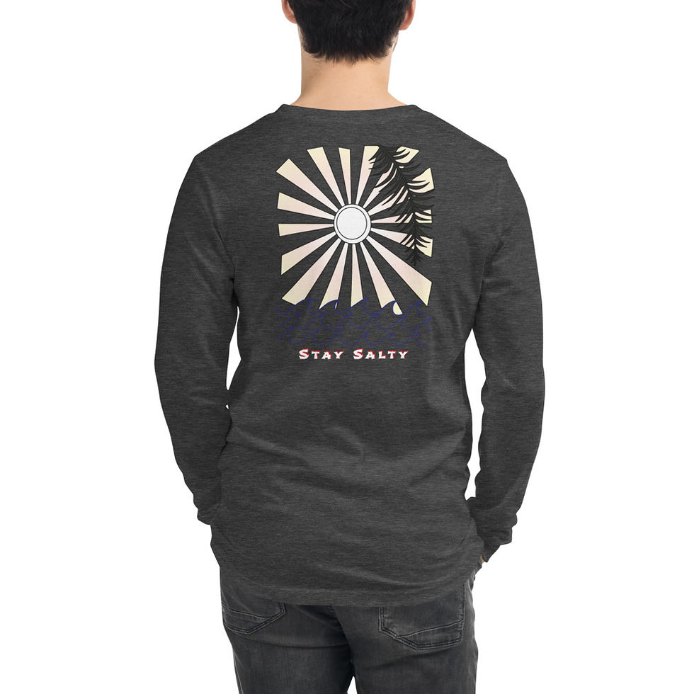 Thumbnail: Salty Feet ( Sun Pal ) Unisex Long Sleeve Tee 100% cotton 