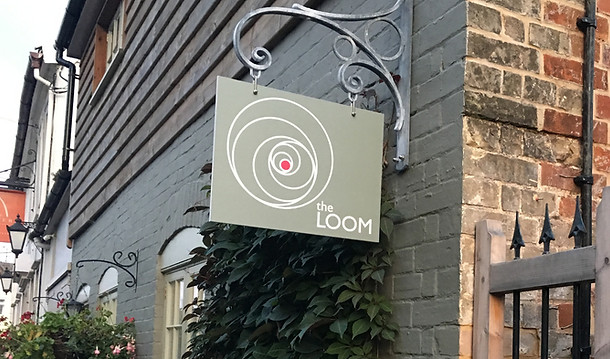 External sign at entrance to The Loom