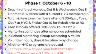 HYC Strike Programs - Oct. 6-10