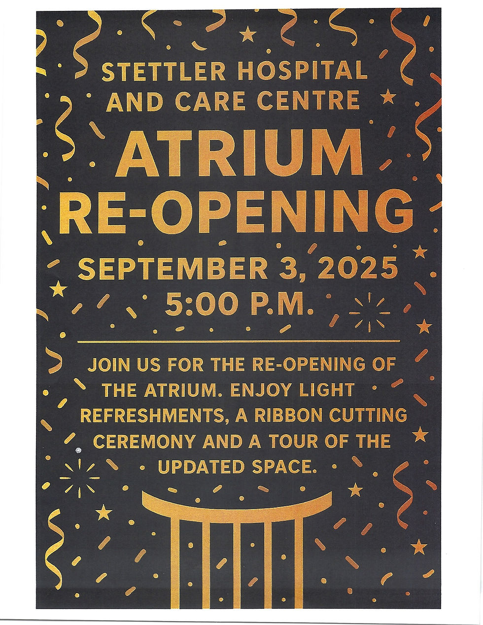 Stettler Hospital Atrium Re-Opening