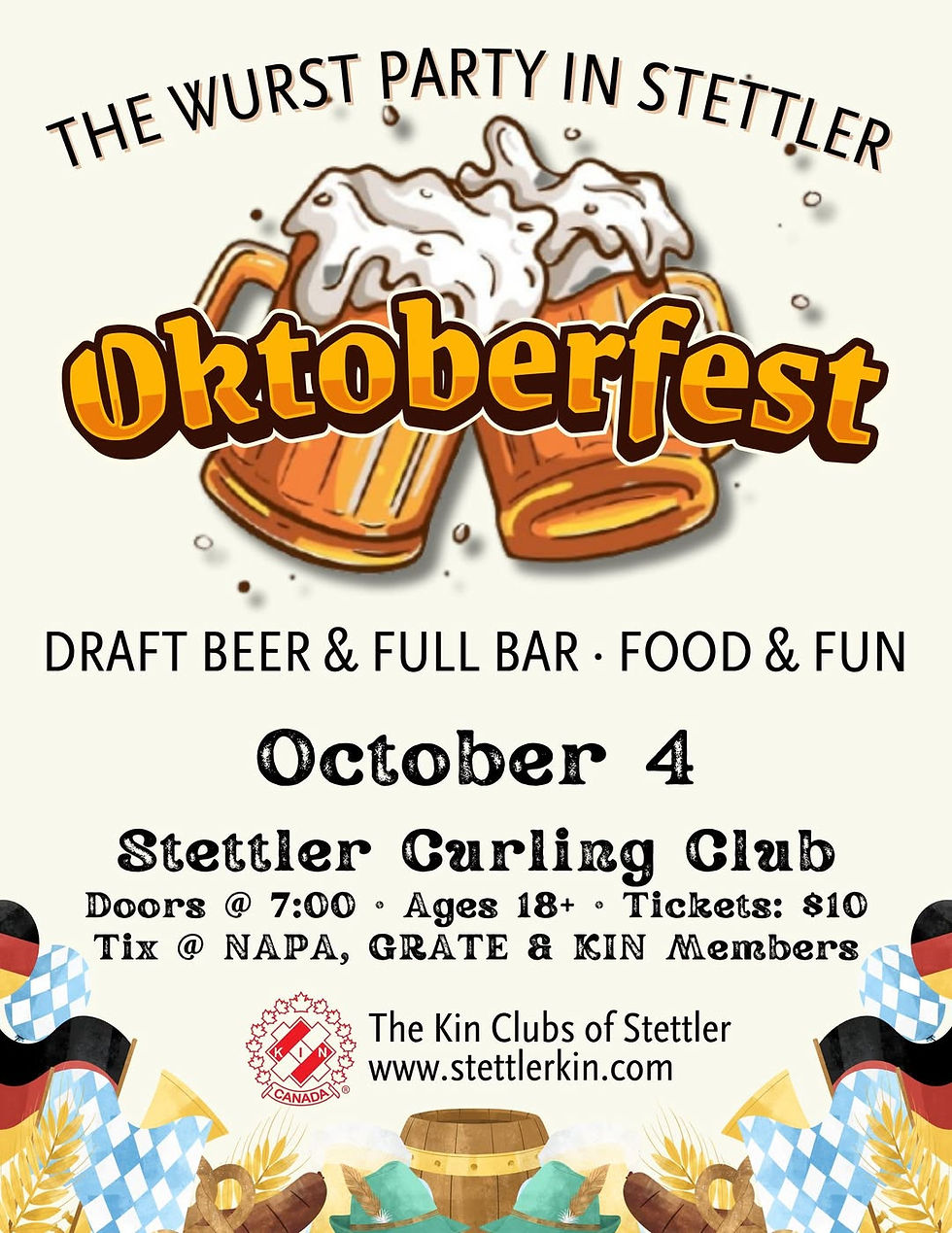 Kin Clubs Oktoberfest - Oct. 4