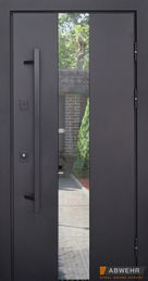 Вхідні двері з терморозривом модель Queen (Колір Чорний + вулична плівка Vinorit).jpg