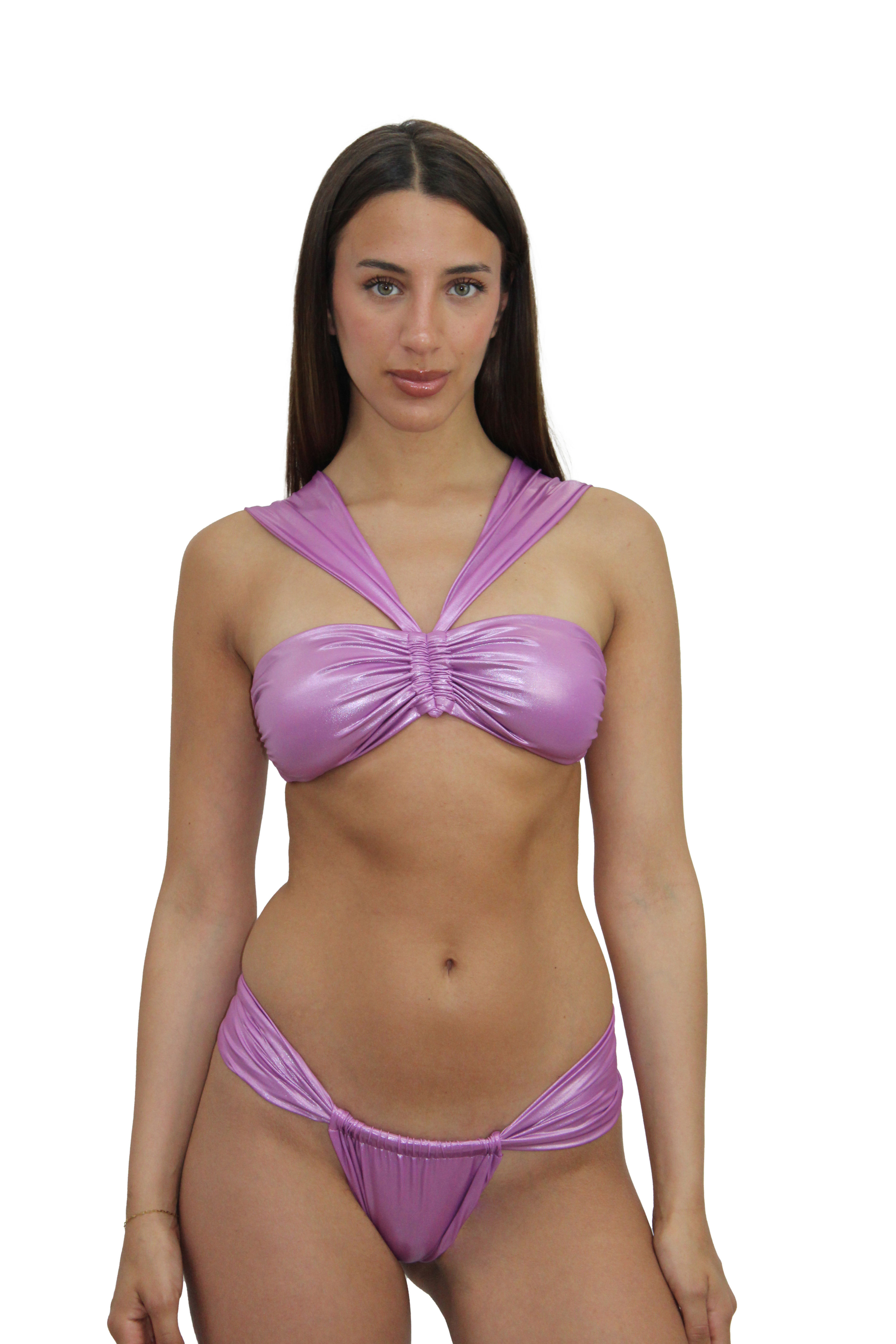 amya-bikini-fascia-arricciata-con-slip-a-tendina-tessuto-satinato-rosa