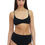Miniatura: amya-bikini-reggiseno-elasticato-e-slip-a-vita-alta-arricciata-nero
