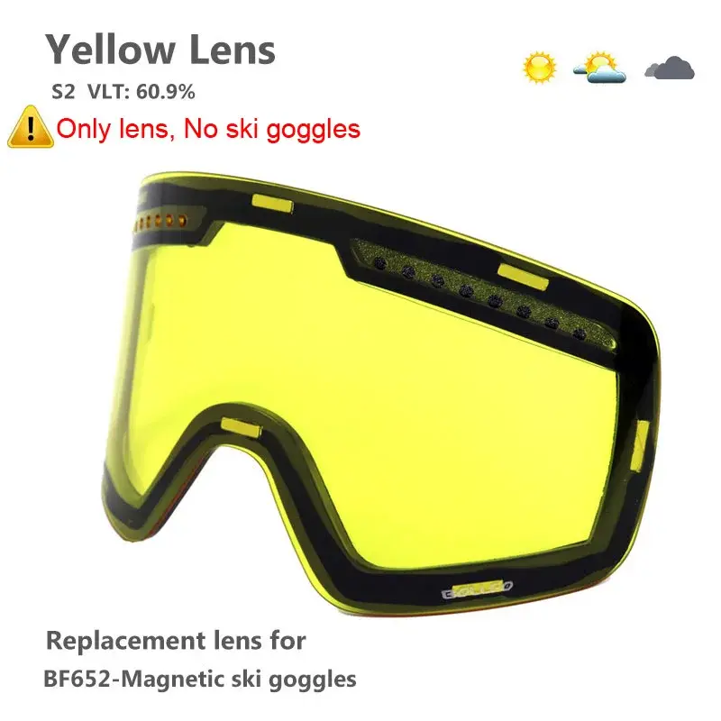Thumbnail: Ski Goggles With Magnetic Double Layer Polarized Lens Skiing Anti-Fog UV400